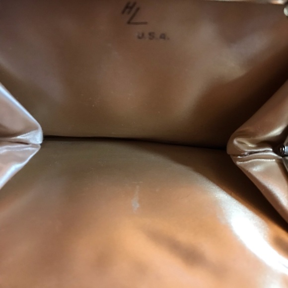 Vintage HL USA Harry Levine Silver Hinge Frame Evening bag - Picture 7 of 12